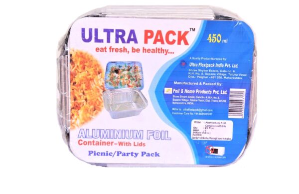 Aluminium Picnic Pack with Lid 450 ML