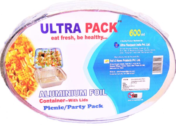 Aluminium Picnic Pack with Lid 600 ML